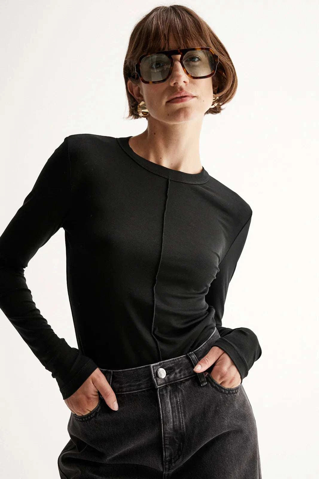 Elka Collective Elise Top Black