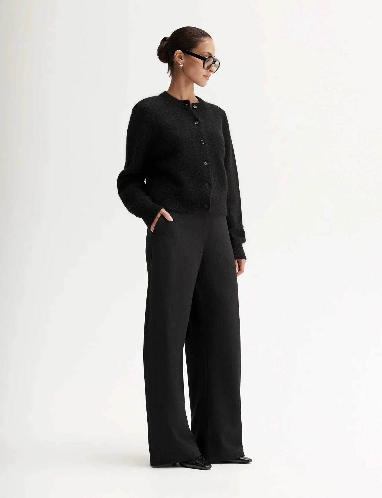 Elka Collective Abigail Knit Cardigan Black