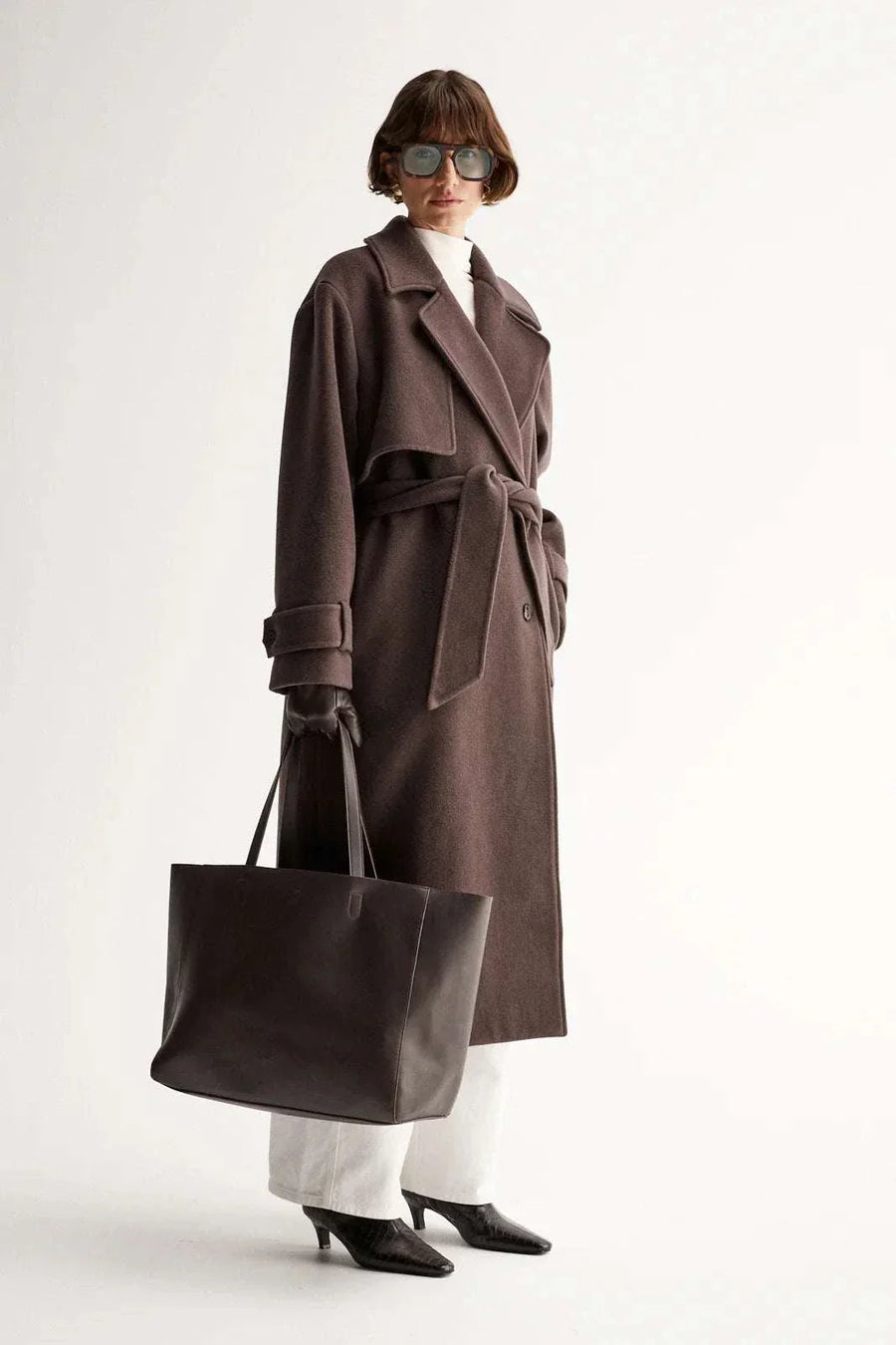 Elka Collective Arna Coat Chocolate