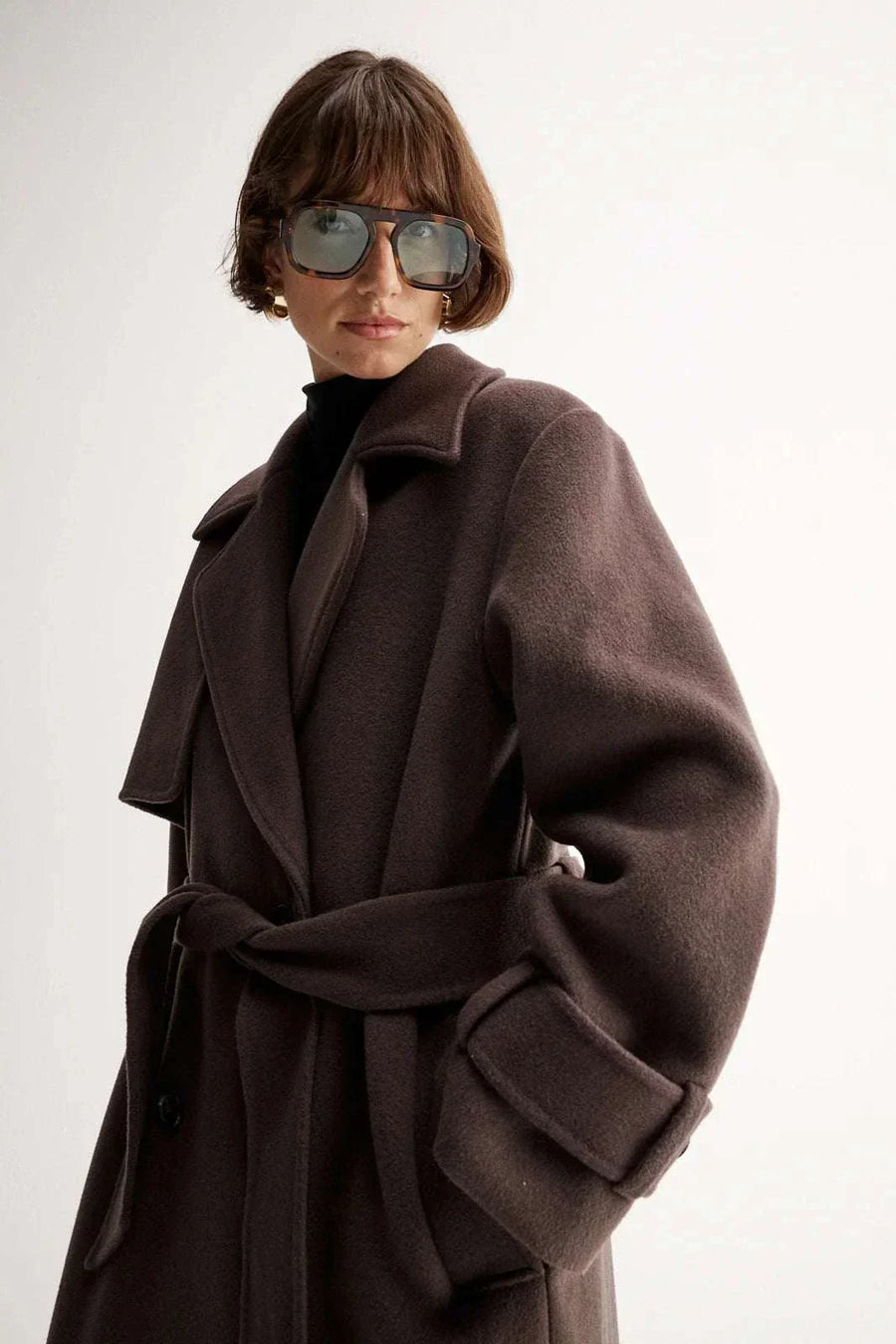 Elka Collective Arna Coat Chocolate