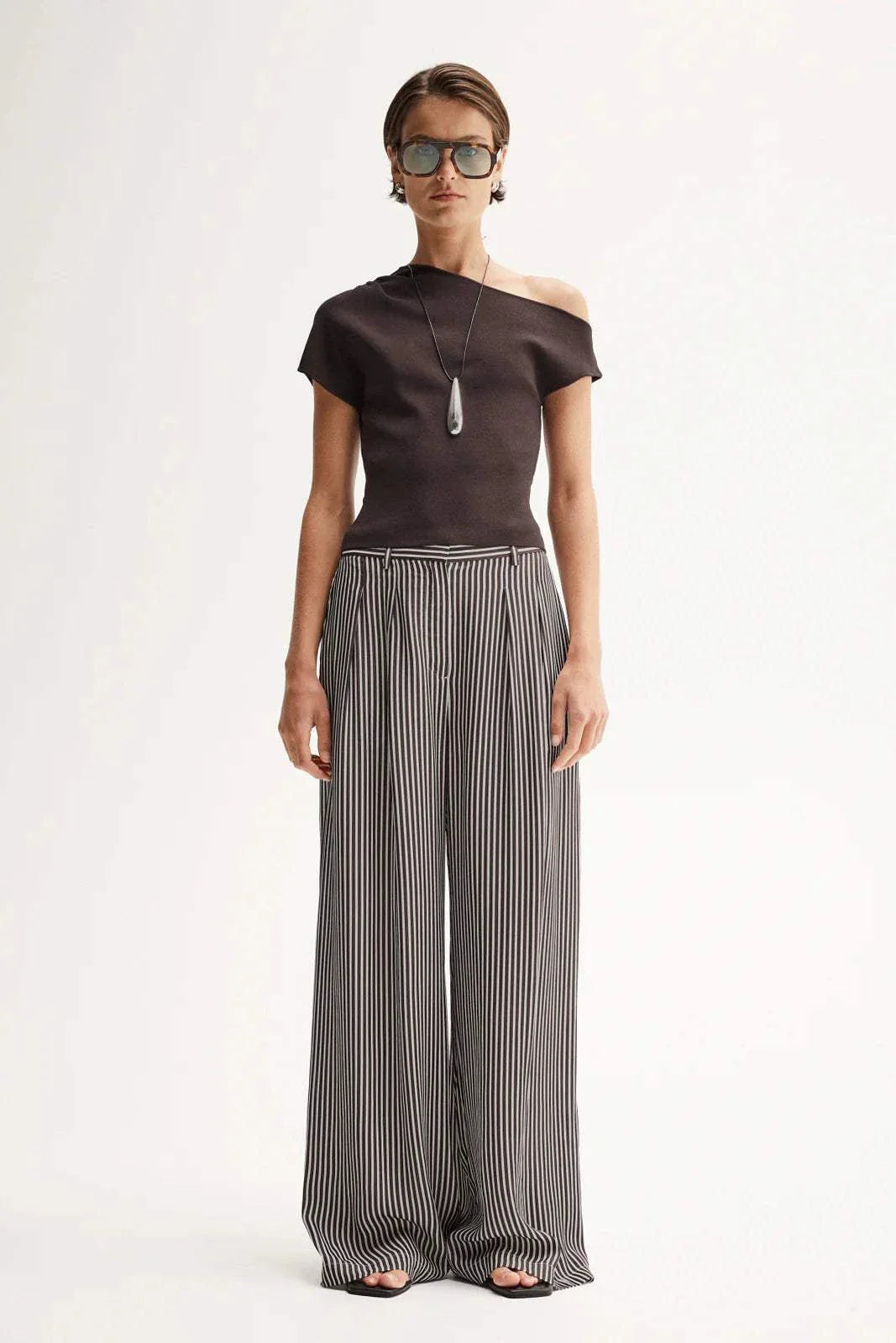 Elka Collective Serena Knit Top Chocolate