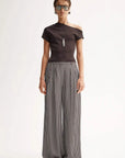 Elka Collective Serena Knit Top Chocolate