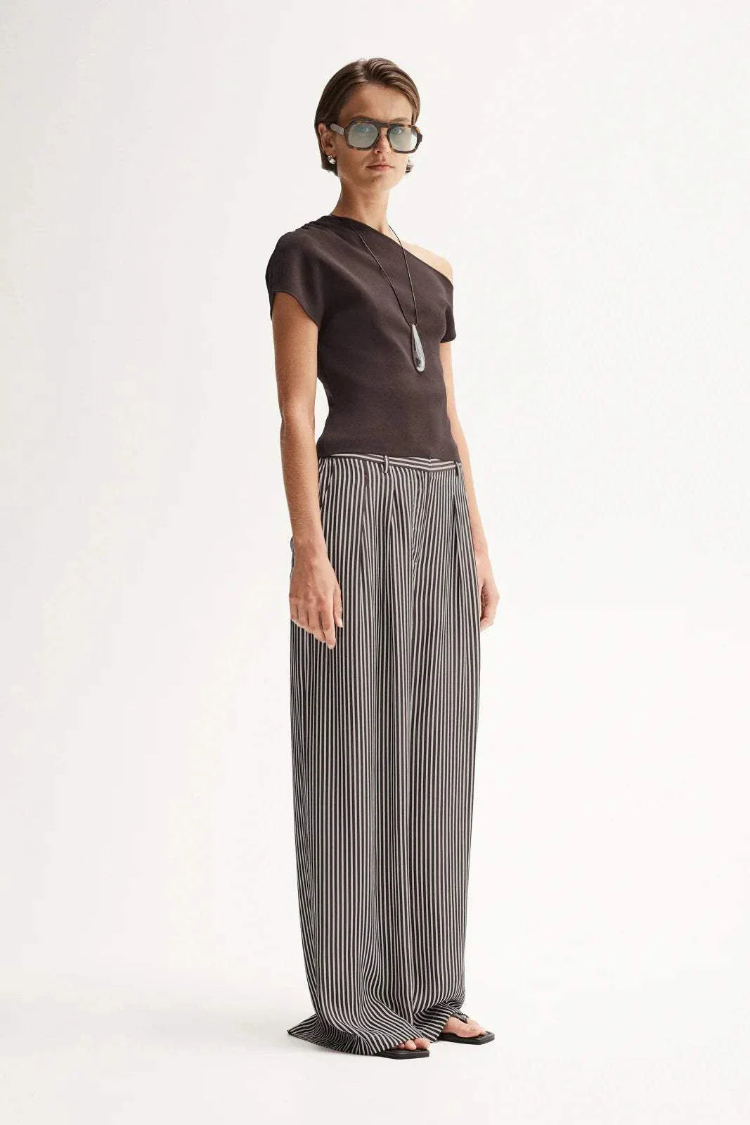 Elka Collective Serena Knit Top Chocolate