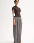 Elka Collective Serena Knit Top Chocolate