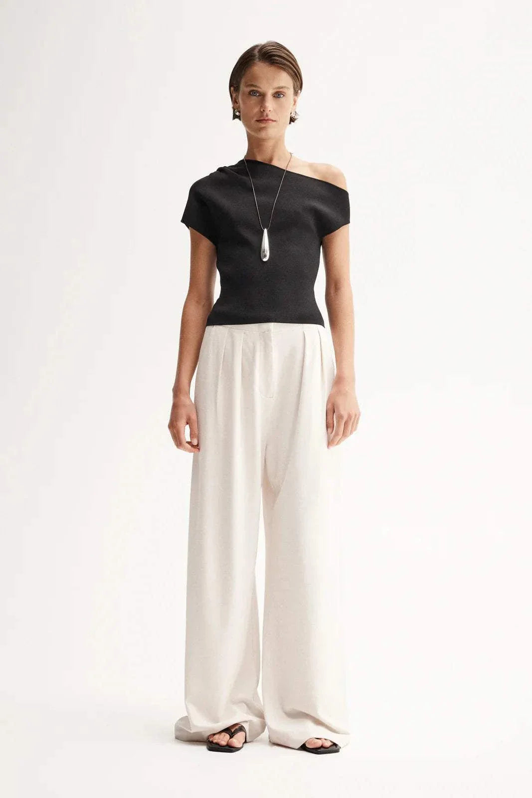 Elka Collective Serena Knit Top Black