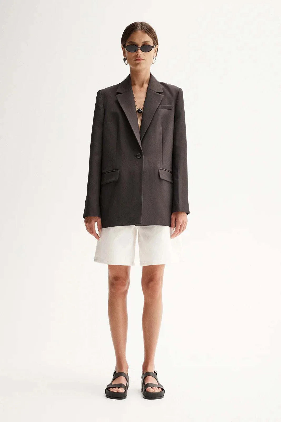 Elka Collective Pharoah Blazer Chocolate