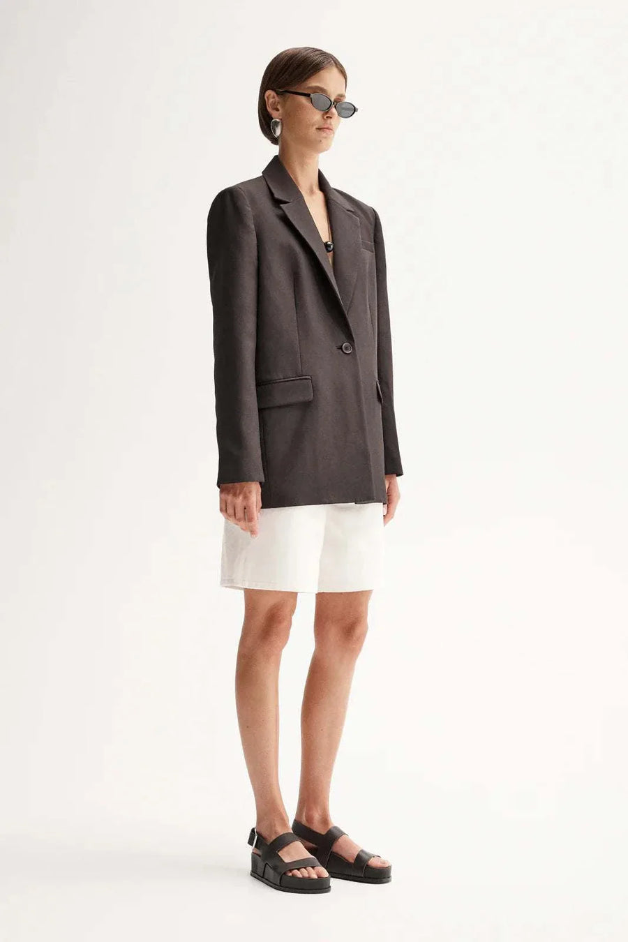 Elka Collective Pharoah Blazer Chocolate