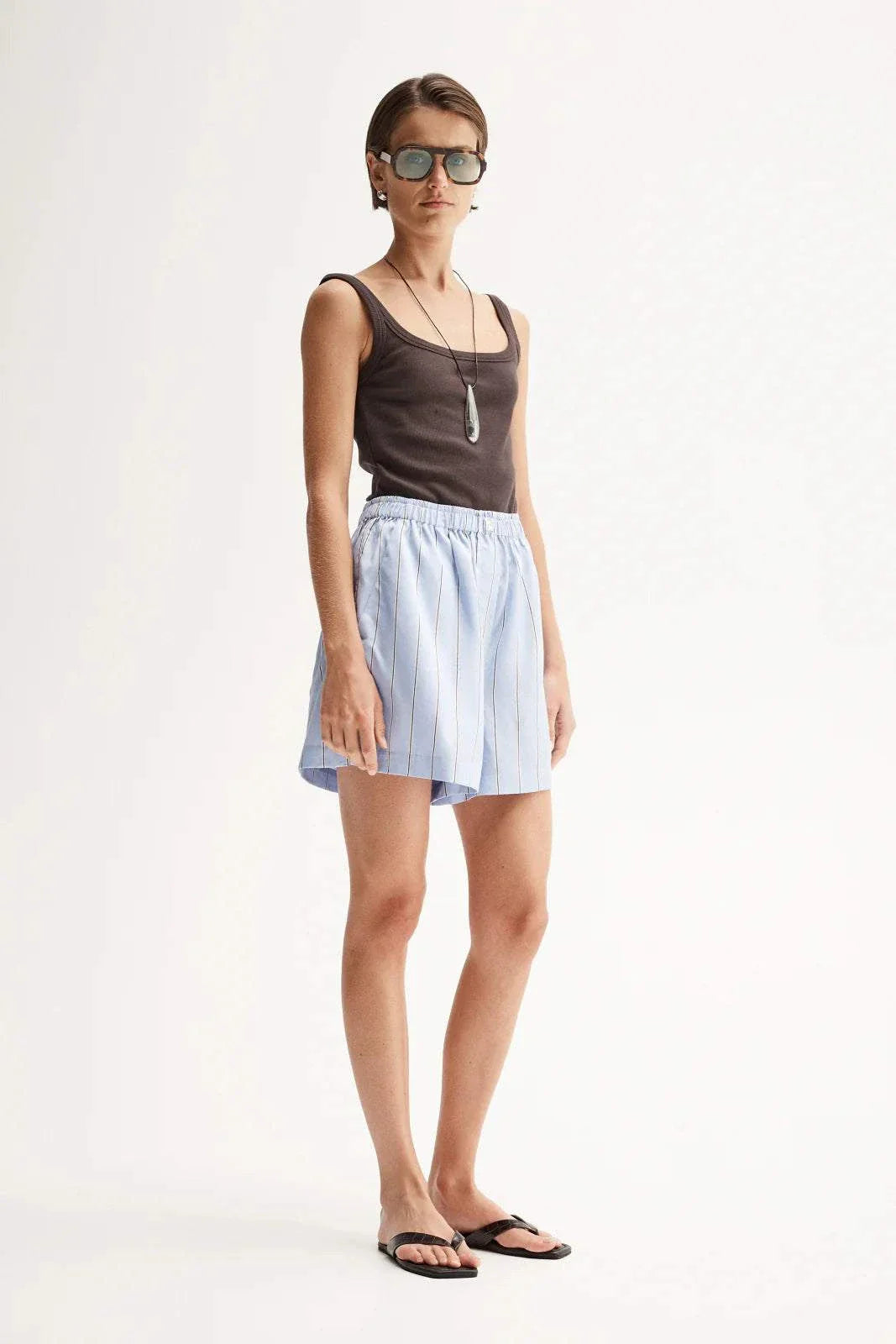 Elka Collective Henry Stripe Short Blue
