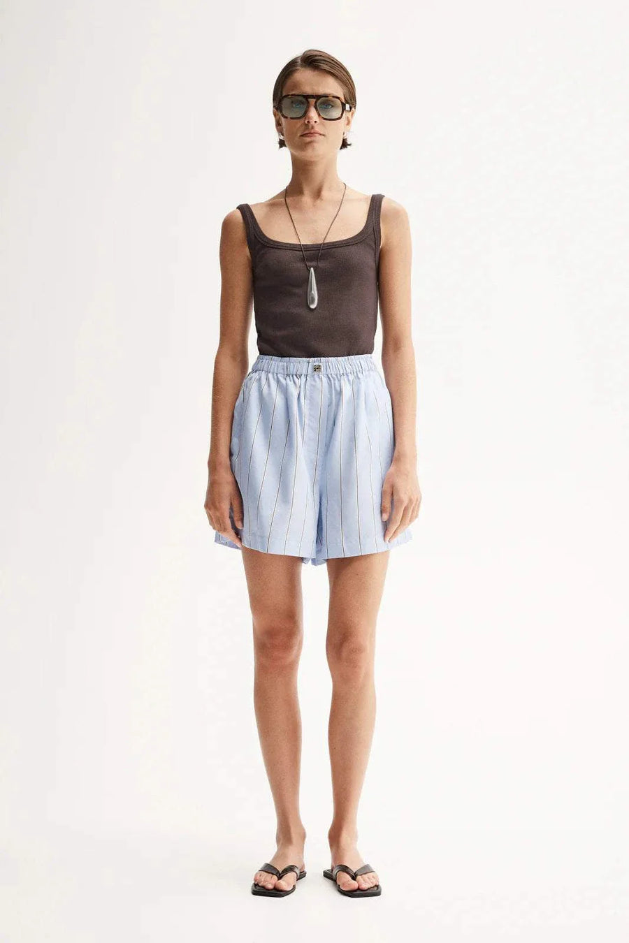 Elka Collective Henry Stripe Short Blue