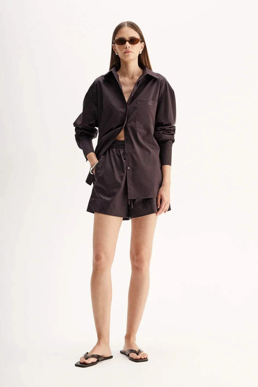 Elka Collective Austin Shirt Chocolate