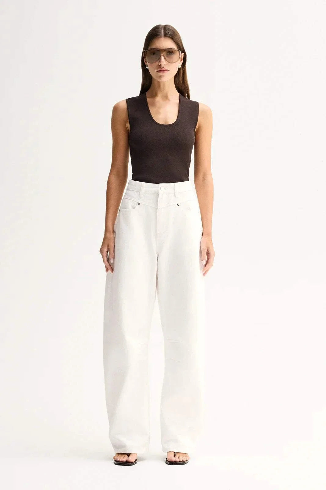 Elka Collective Hayes Knit Top Chocolate