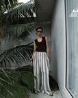 Elka Collective Milo Stripe Pant Chocolate Stripe