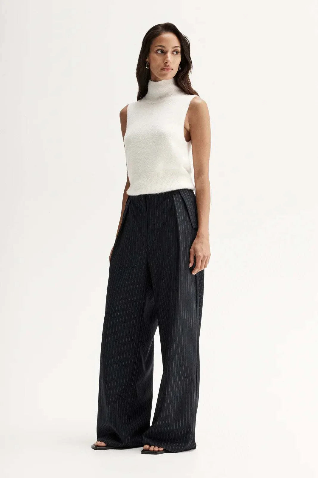Elka Collective Tobias Pant Midnight Navy Pinstripe