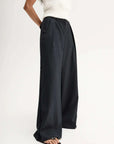 Elka Collective Tobias Pant Midnight Navy Pinstripe