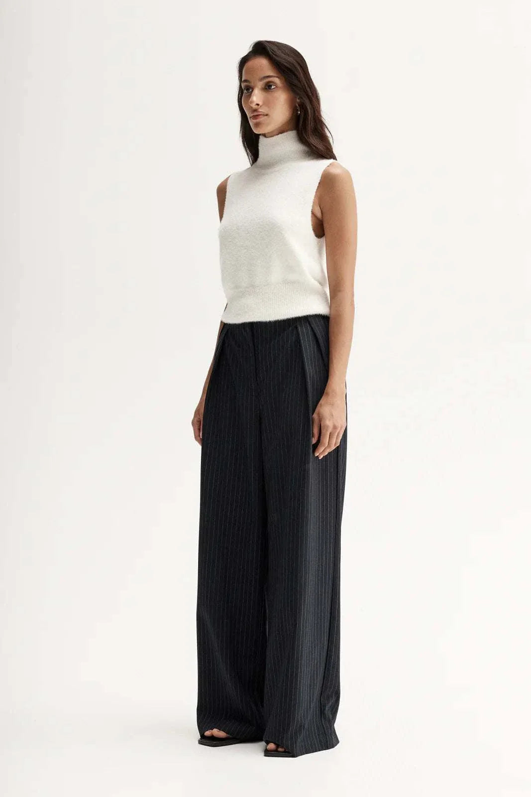Elka Collective Tobias Pant Midnight Navy Pinstripe