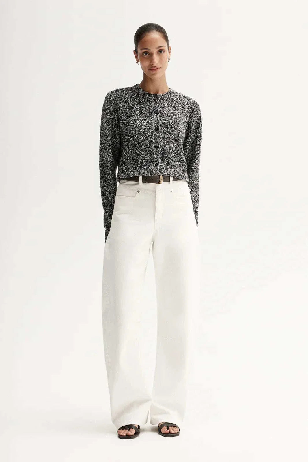 Elka Collective Marnie Knit Cardigan Black Mix