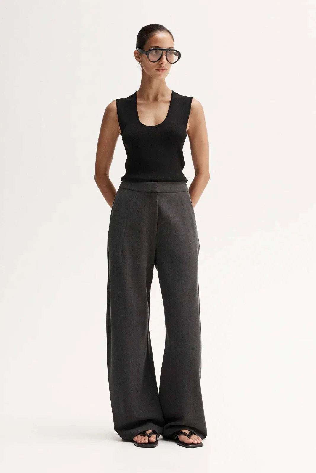 Elka Collective Brynne Pant Grey Marle