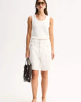 Elka Collective Silas Knit Top White