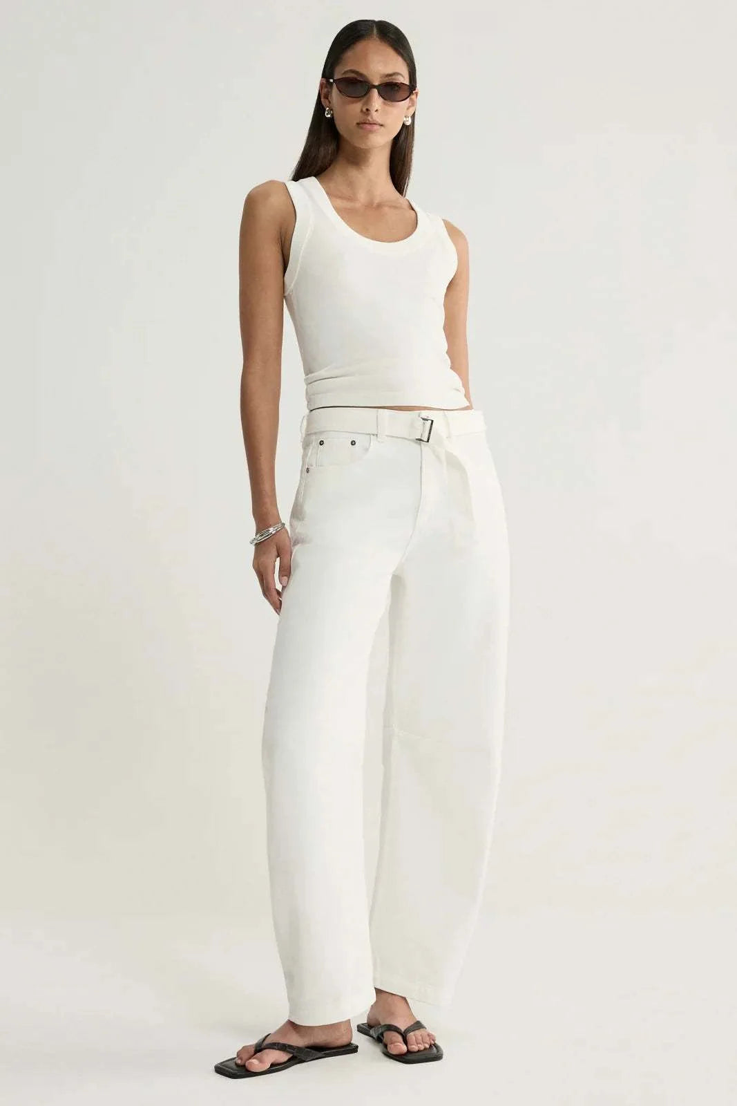 Elka Collective Mayfield Denim Pant Ivory