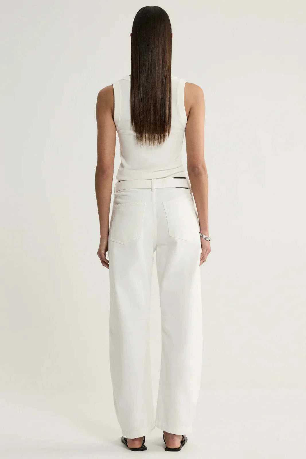 Elka Collective Mayfield Denim Pant Ivory