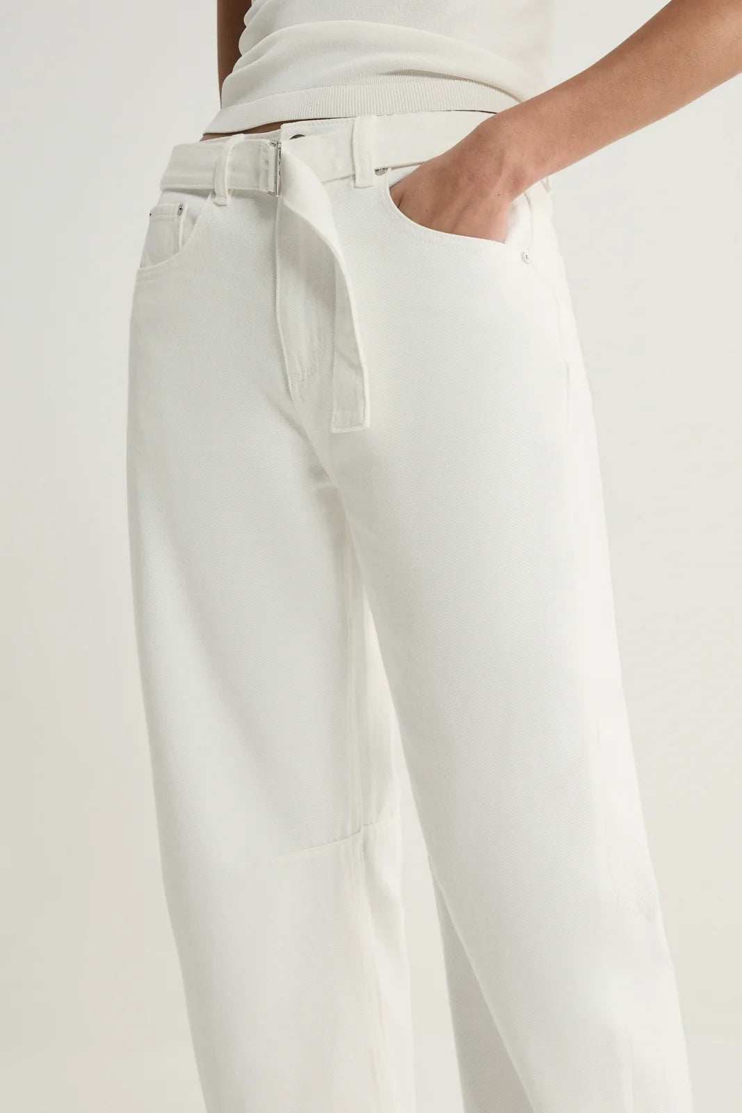Elka Collective Mayfield Denim Pant Ivory