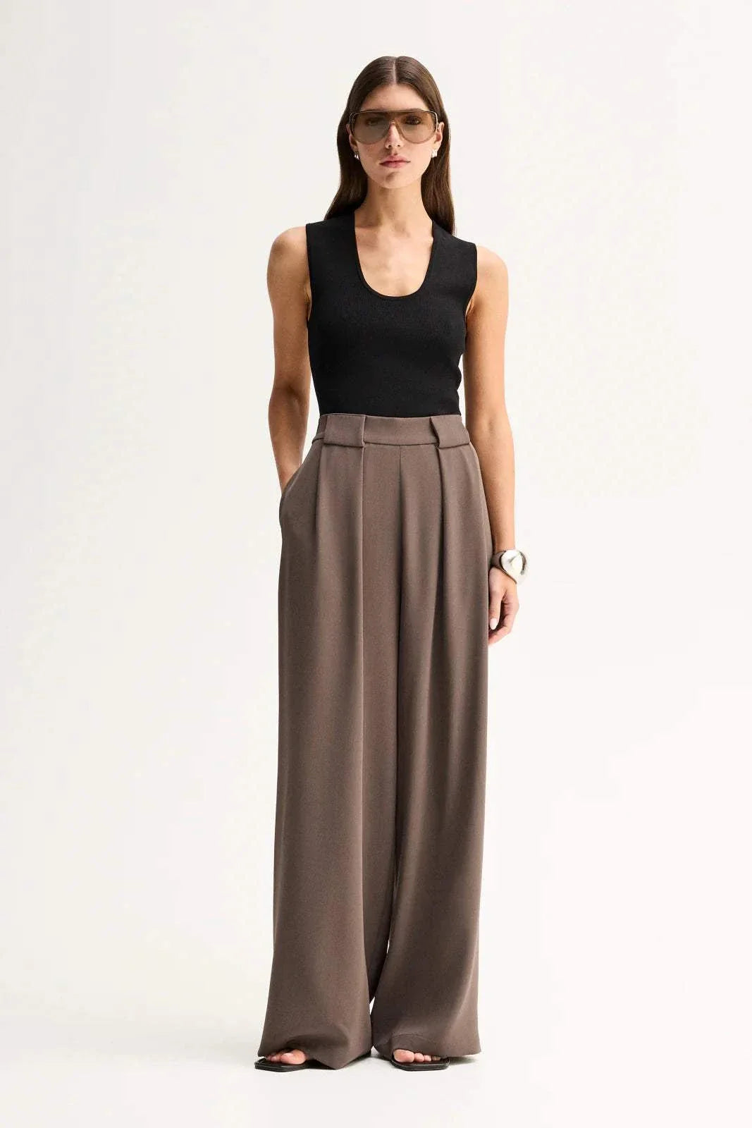 Elka Collective Fleur Pant Taupe