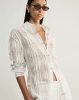 Elka Collective Onyx Shirt White Check