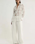 Elka Collective Onyx Shirt White Check