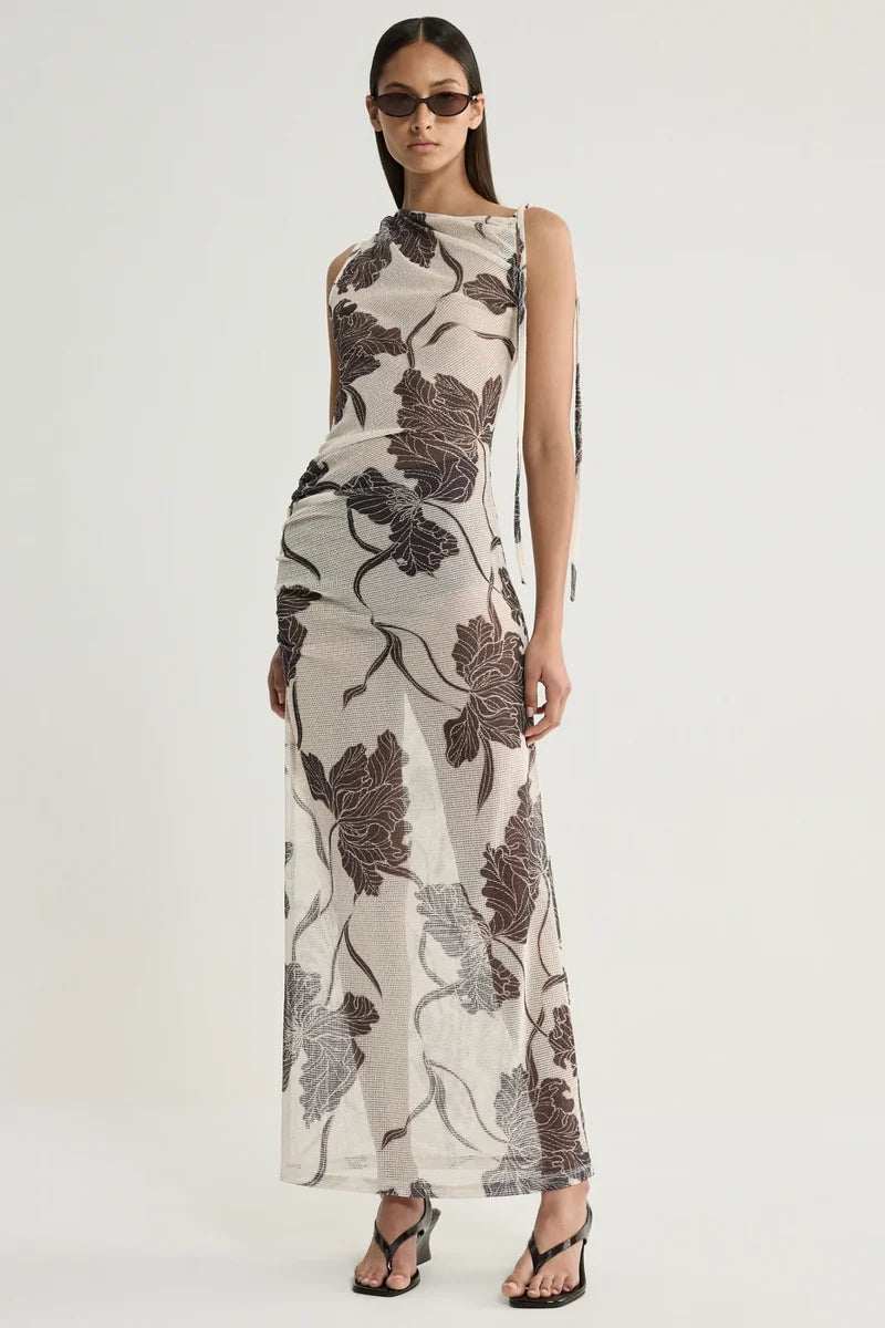 Elka Collective Valerie Dress Ecru Floral