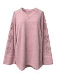 Kinga Csilla Speckle Liric Chunky Knit Jumper Pink