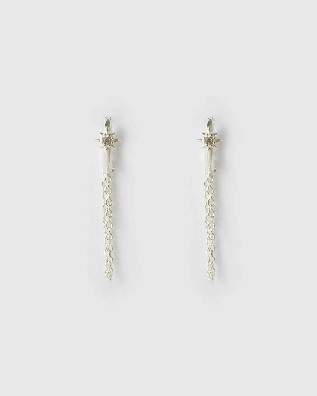 Arms of Eve Kenzie Silver Chain Earrings