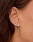 Arms of Eve Kenzie Silver Chain Earrings