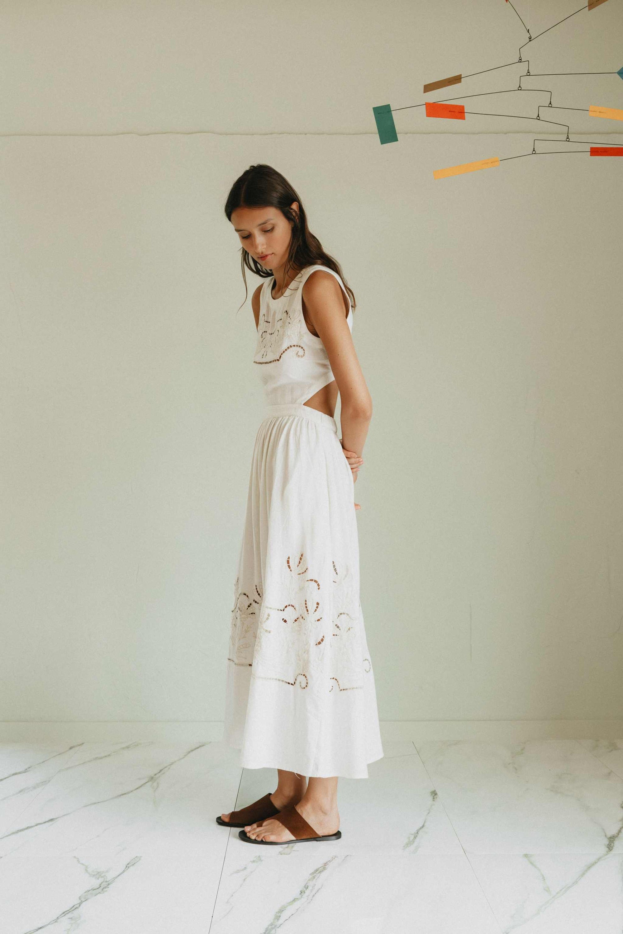 Indi and Cold Maxi Dress Vestido 102 Crudo