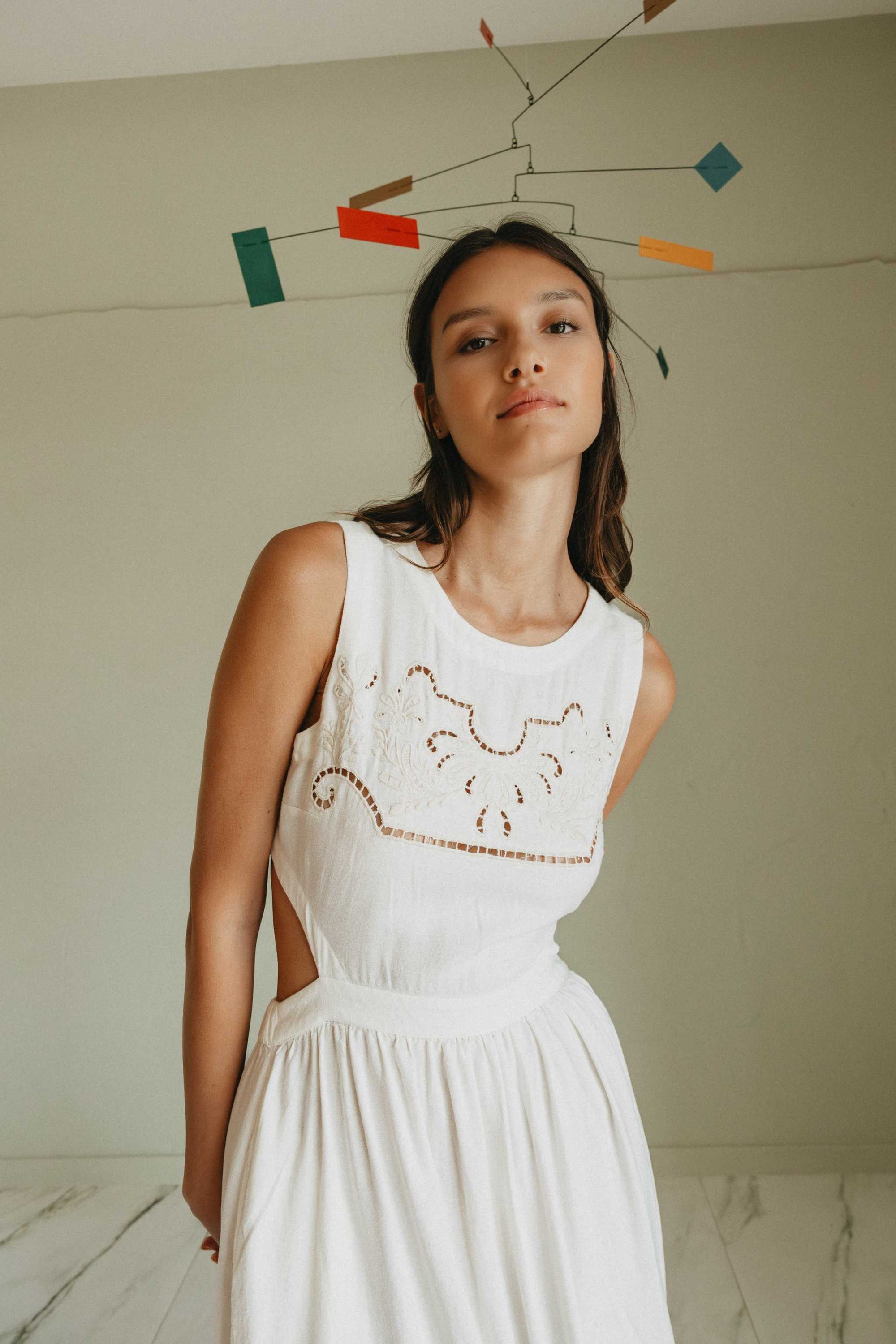 Indi and Cold Maxi Dress Vestido 102 Crudo