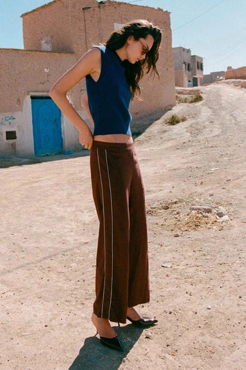 Rowie Kaia Linen Straight Pants Andorra