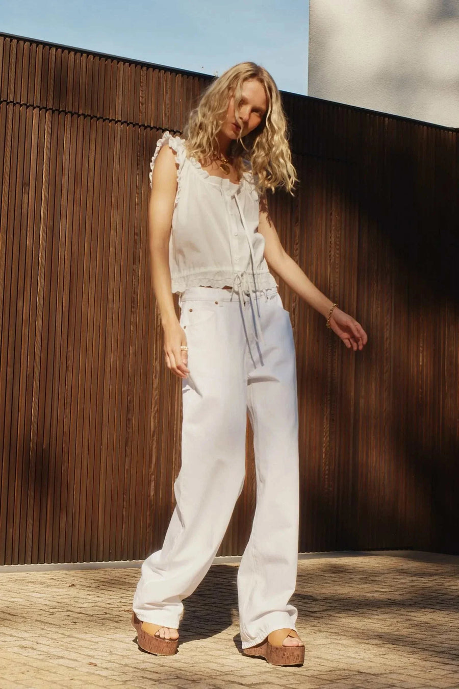 Rollas Kate Baggy Vintage White