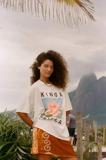 Kinga Csilla Blooming Rose Tee