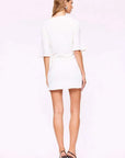 Suboo Kristen Ruched Mini Dress White