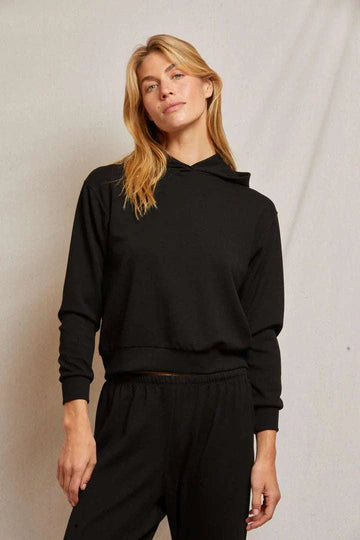 Perfectwhitetee Sam Travel Fitted Raglan Sweatshirt Black