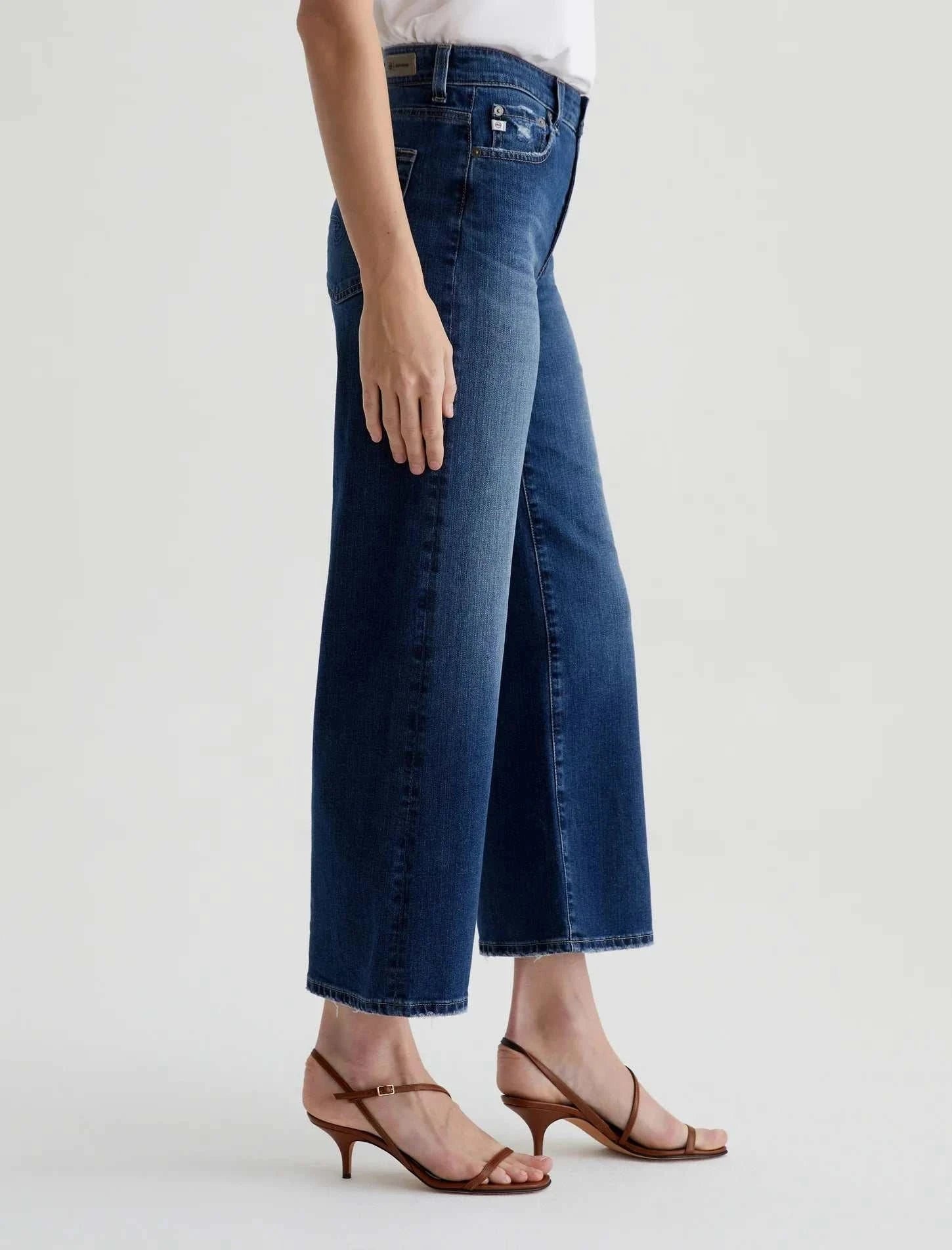 AG Saige Wide Leg Crop 7 Years La Jolla