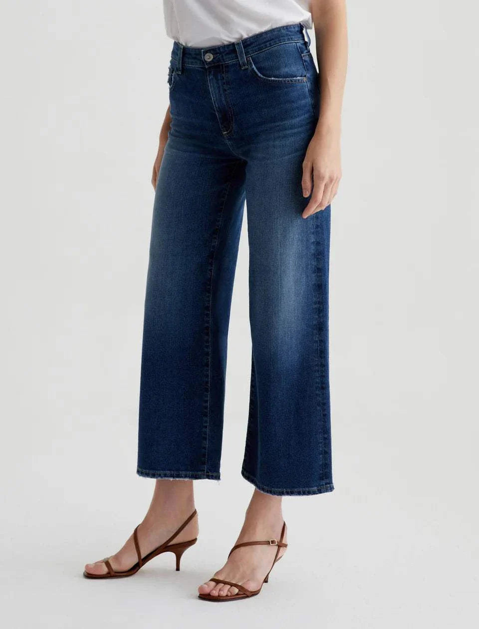 AG Saige Wide Leg Crop 7 Years La Jolla