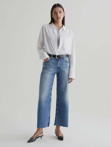 AG Saige Wide Leg Crop 17 Years Wilshire