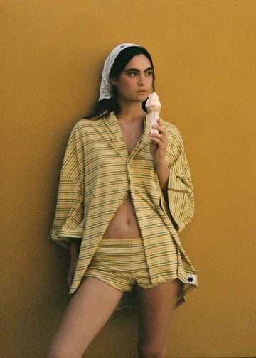Ciao Ciao Vacation Lemon Striper Hot Pant