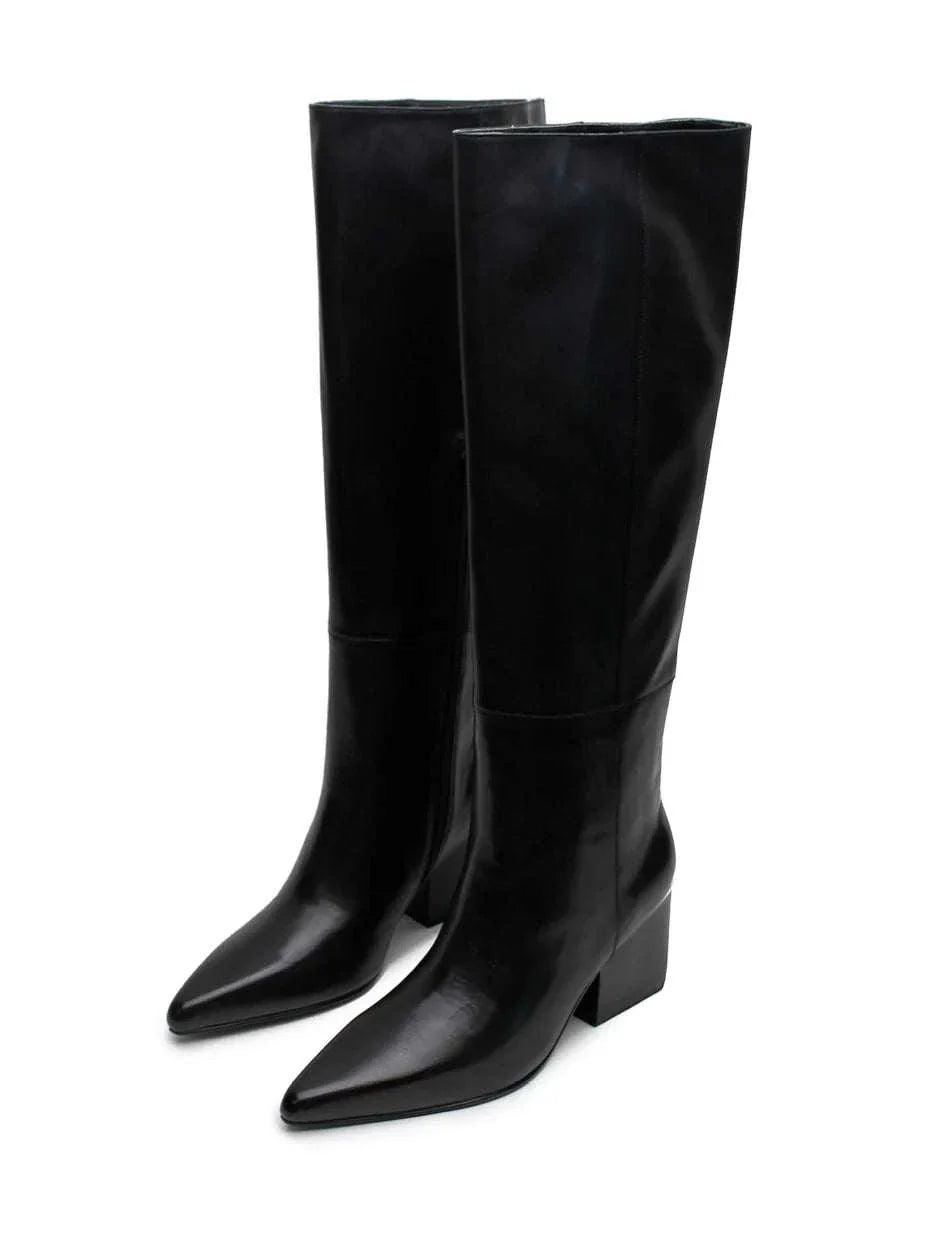 La Tribe Leone Knee High Boot Black