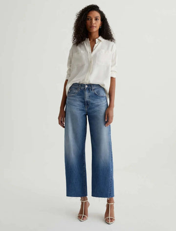 AG Hattie Crop High Rise Barrel Gemini