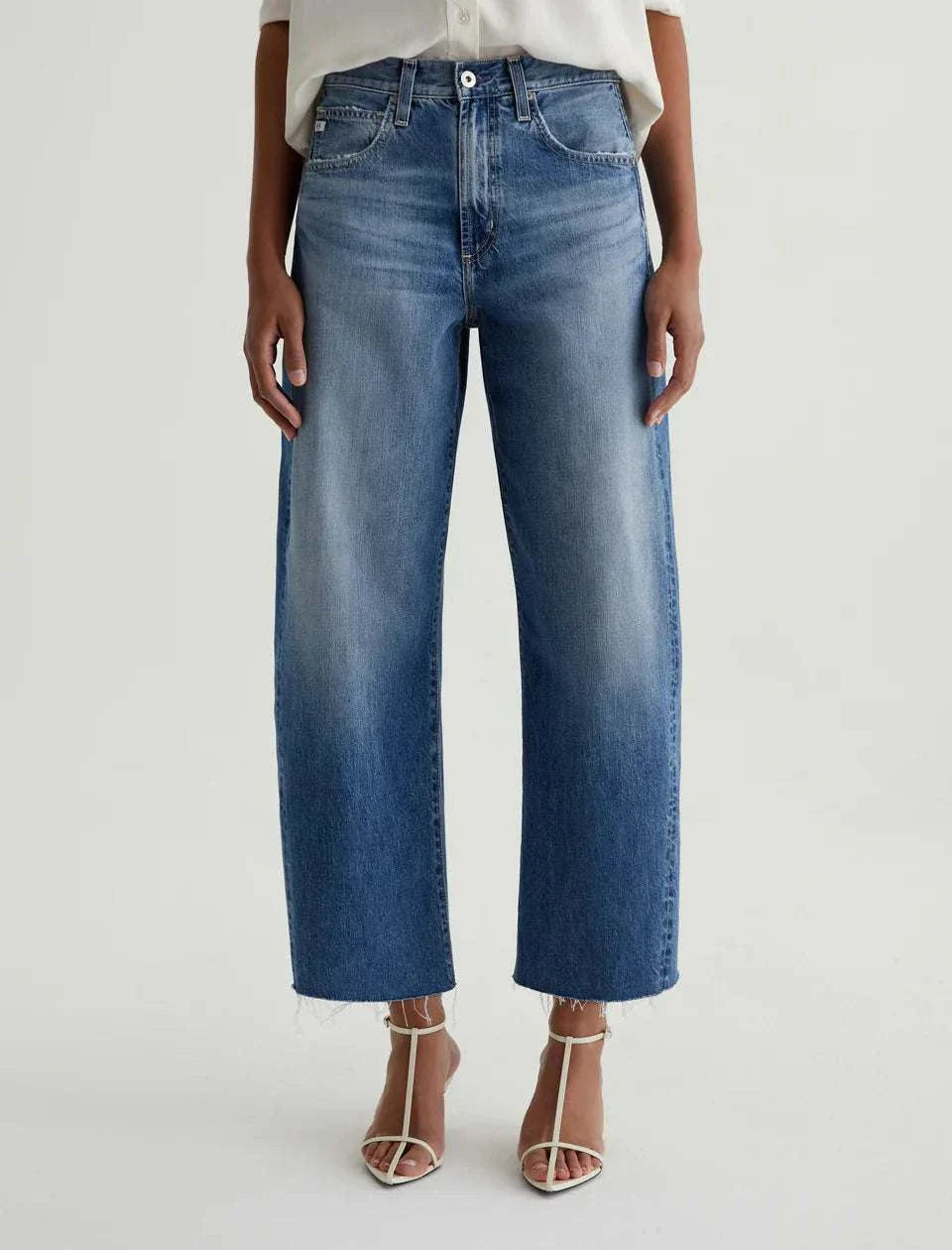 AG Hattie Crop High Rise Barrel Gemini