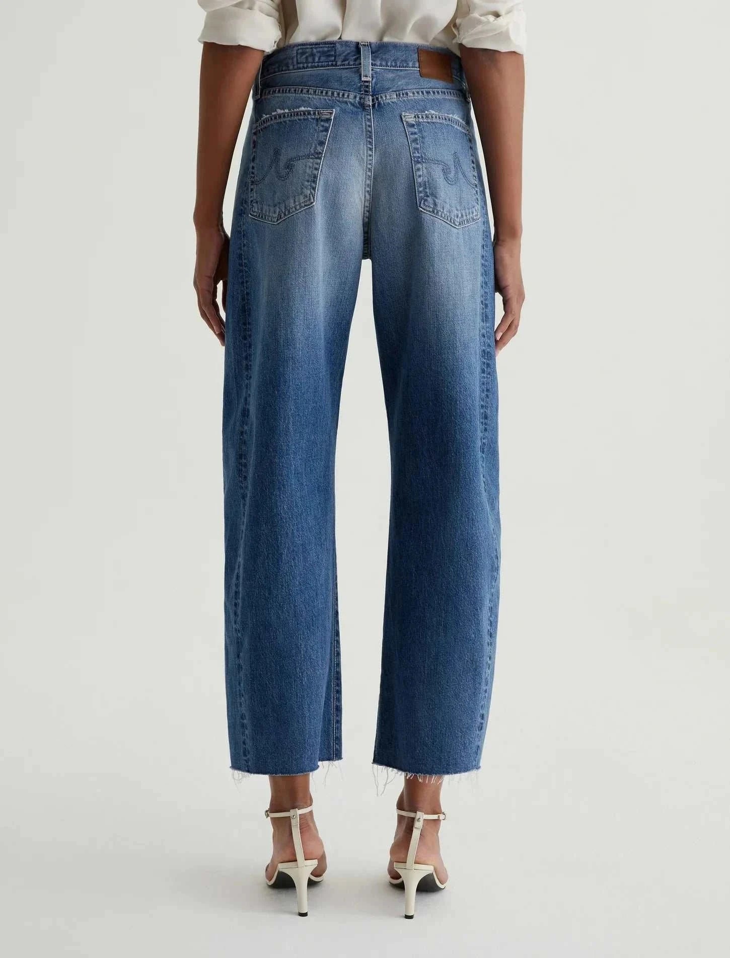 AG Hattie Crop High Rise Barrel Gemini