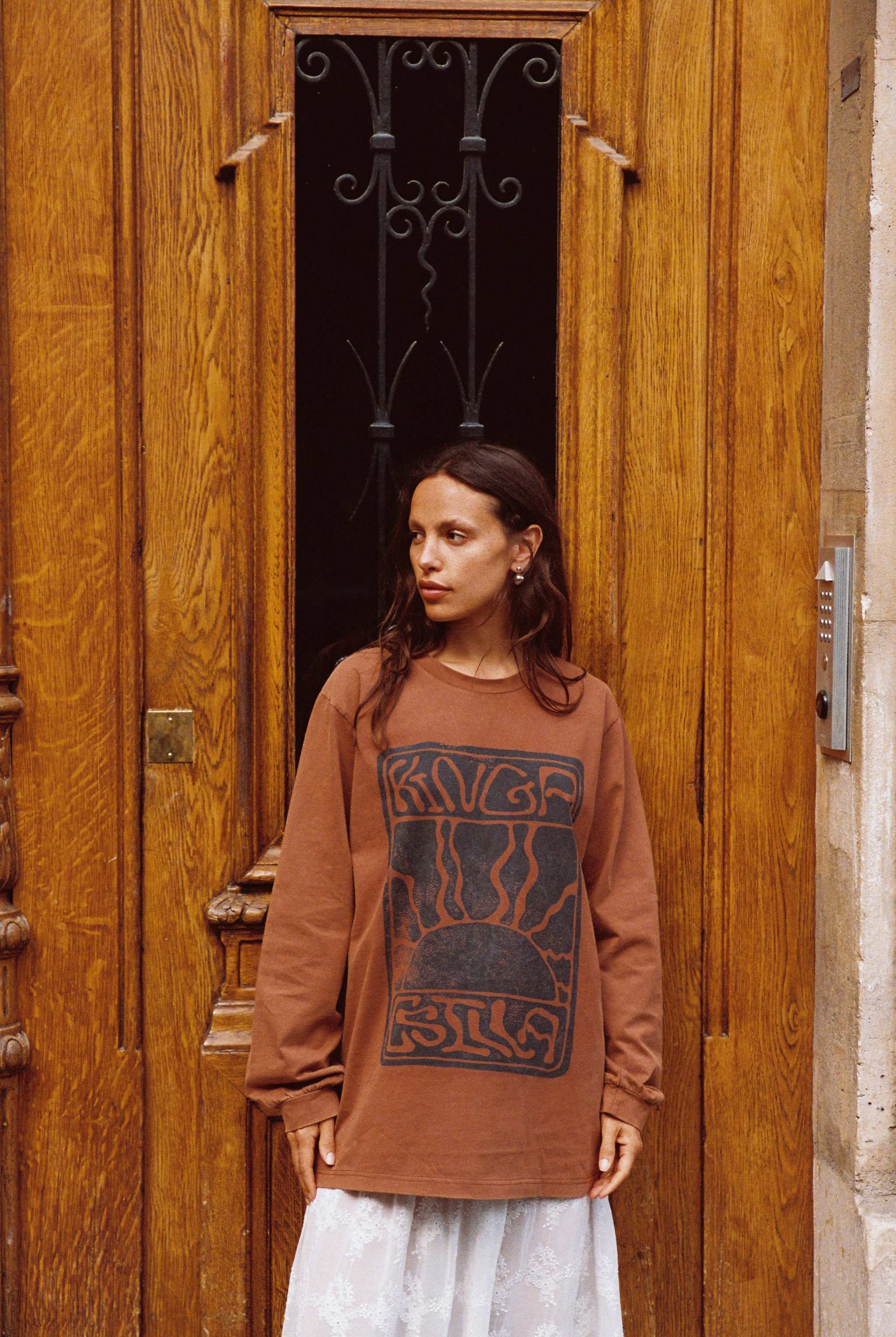 Kinga Csilla Lino Roses Tee