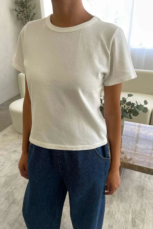 Boy Tee Vintage White