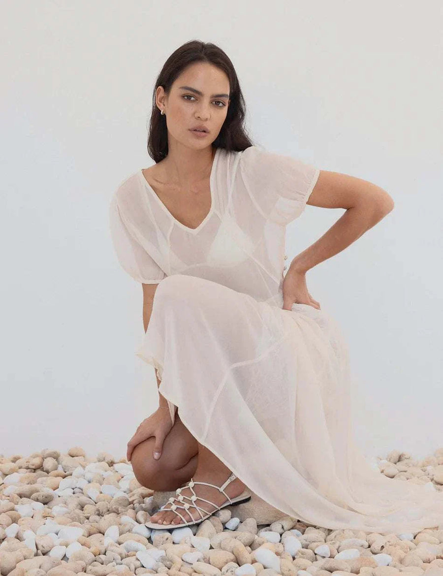 La Tribe Lola Sandal Cream